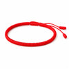 Tibetan Bracelet - Vajra Knot for Luck - Bright RedBuddha Tibet