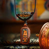 Tibetan Dual-Sided Tsa-Tsa Pendant — Hand-Painted Deity & Guardian Pairs in Leather Casing Buddha Tibet