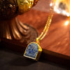 Tibetan Ghau Box Necklace — Wearable Thangka Amulet Locket in Gold Buddha Tibet