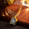 Tibetan Ghau Box Necklace — Wearable Thangka Amulet Locket in Gold Buddha Tibet