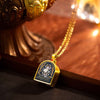 Tibetan Ghau Box Necklace — Wearable Thangka Amulet Locket in Gold Buddha Tibet