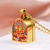 Tibetan Ghau Locket Necklace — Opening Shrine Pendant with Thangka Deity Art Buddha Tibet