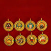 Tibetan Ghau Pendant — Hand-Painted Deity Tsakli in Filigree Brass Buddha Tibet