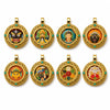 Tibetan Ghau Pendant — Hand-Painted Deity Tsakli in Filigree Brass Buddha Tibet