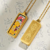 Tibetan Hand-Painted Thangka Pendant — Titanium Steel Frame with Chain, 14 Designs Buddha Tibet