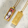 Tibetan Hand-Painted Thangka Pendant — Titanium Steel Frame with Chain, 14 Designs Buddha Tibet