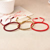 Tibetan Knot Bracelet Set - Handwoven Red Rope for Protection & Luck - Buddha Tibet xd00042