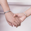 Tibetan Mantra Bangle — Om Mani Padme Hum & Heart Sutra, Silver - Buddha Tibet 