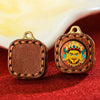 Tibetan Mini Tsa-Tsa Thangka Pendant — Hand-Painted Sacred Icon in Leather Casing Buddha Tibet
