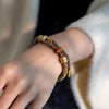 Tibetan Om Mani Padme Hum Woven Rope Bracelet — Traditional Six - Syllable Mantra - Black — Om Mani Mantra RopeBuddha Tibet