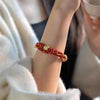 Tibetan Om Mani Padme Hum Woven Rope Bracelet — Traditional Six - Syllable Mantra - Black — Om Mani Mantra RopeBuddha Tibet