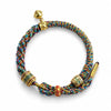 Tibetan Om Mani Padme Hum Woven Rope Bracelet — Traditional Six-Syllable Mantra - Multicolor — Om Mani Mantra RopeBuddha Tibet