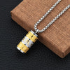 Tibetan Prayer Wheel Necklace — Spinning Mantras - Buddha Tibet xd00098