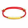 Tibetan Red String Bracelet - Buddhist Mantras Lucky Bracelet - GoldBuddha Tibet