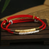 Tibetan Red String Bracelet - Buddhist Mantras Lucky Bracelet - Buddha Tibet xd0000101
