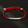 Tibetan Red String Bracelet - Buddhist Mantras Lucky Bracelet - Buddha Tibet xd0000102