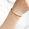Tibetan Red String Bracelet - Buddhist Mantras Lucky Bracelet - Buddha Tibet xd0000101