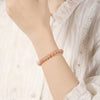 Tibetan Sunstone Bracelet — 7A Natural Stone for Energy, Confidence & Joy - Buddha Tibet xd00112
