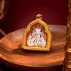 Tibetan Thangka Deity Pendant — Hand-Painted Tsa-Tsa Amulet, Wealth & Protection Figures Buddha Tibet