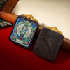 Tibetan Tsa-Tsa Thangka Pendant — Hand-Painted Deity Box Necklace Buddha Tibet