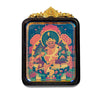 Tibetan Tsa-Tsa Thangka Pendant — Hand-Painted Deity Box Necklace Buddha Tibet