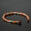 Tibetan Vajra Knot Five - Color Rope Bracelet — Nine - Vehicle Buddhist Talisman Cord - Buddha Tibet