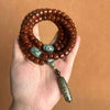 Tibetan Yak Bone Mala — 108-Bead Prayer Strand with Dzi Bead Pendant Buddha Tibet