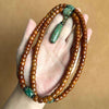Tibetan Yak Bone Mala — 108-Bead Prayer Strand with Dzi Bead Pendant Buddha Tibet