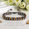 Tiger Eye Double-Row Bracelet — Grounded Color, Woven by Hand - 3A Double-Row Tiger EyeBuddha Tibet