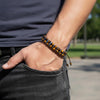 Tiger Eye Double-Row Bracelet — Grounded Color, Woven by Hand - 3A Double-Row Tiger EyeBuddha Tibet
