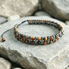 Tiger Eye Double-Row Bracelet — Grounded Color, Woven by Hand - 3A Double-Row Tiger EyeBuddha Tibet