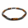 Tiger Eye Double-Row Bracelet — Grounded Color, Woven by Hand - Tiger Eye Woven Style 1Buddha Tibet