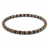 Tiger Eye Double-Row Bracelet — Grounded Color, Woven by Hand - Tiger Eye Woven Style 2Buddha Tibet