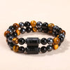 Tiger Eye & Hematite Zodiac Bracelet — Warm Stone, Your Sign - Aries8mmBuddha Tibet