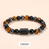 Tiger Eye & Hematite Zodiac Bracelet — Warm Stone, Your Sign - Cancer8mmBuddha Tibet