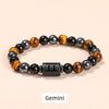 Tiger Eye & Hematite Zodiac Bracelet — Warm Stone, Your Sign - Gemini8mmBuddha Tibet