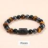 Tiger Eye & Hematite Zodiac Bracelet — Warm Stone, Your Sign - Pisces8mmBuddha Tibet