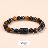 Tiger Eye & Hematite Zodiac Bracelet — Warm Stone, Your Sign - Virgo8mmBuddha Tibet