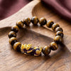 Tiger Eye Pixiu Bracelet — Color-Changing Feng Shui Charm for Wealth & Protection - Buddha Tibet xd00122