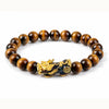 Tiger Eye Pixiu Bracelet — Color-Changing Feng Shui Charm for Wealth & Protection Buddha Tibet