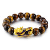 Tiger Eye Pixiu Bracelet — Color-Changing Feng Shui Charm for Wealth & Protection - Buddha Tibet xd00122