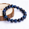 Tiger’s Eye Bracelet - Hawk's Eye & blue tiger's eye - Buddha Tibet xd00037