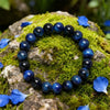 Tiger’s Eye Bracelet - Hawk's Eye & blue tiger's eye - Buddha Tibet xd00037