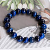 Tiger’s Eye Bracelet - Hawk's Eye & blue tiger's eye - Buddha Tibet xd00037