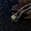 Titanium Steel Buddhist Mantra Necklace - Six True Words Om Mani Padme Hum Pendant for Peace & Protection - Buddha Tibet 