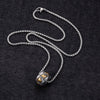 Titanium Steel Buddhist Mantra Necklace - Six True Words Om Mani Padme Hum Pendant for Peace & Protection - Buddha Tibet 