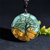 Tree of Life Necklace - Orgonite & Green Aventurine - Buddha Tibet xd00049