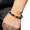 Triple Protection Bracelet — Obsidian, Tiger Eye & Hematite - Buddha Tibet xd00005