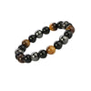 Triple Protection Bracelet — Obsidian, Tiger Eye & Hematite - Buddha Tibet xd00005