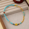 Turquoise Gourd Bracelet with Gold Beads — Double-Strand Feng Shui Charm - Gourd BraceletBuddha Tibet